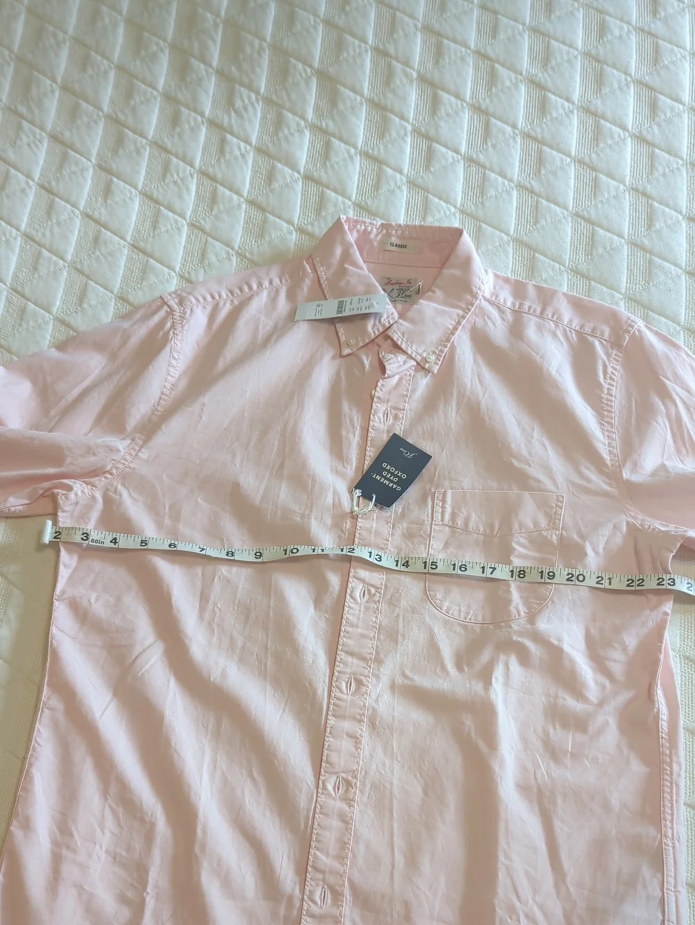J. Crew Garment Dyed Oxford Shirt Medium Tall